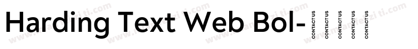 Harding Text Web Bol字体转换